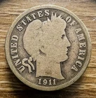 1911-D Barber Dime - Actual Coin Shown - Free Shipping & Tracking INV#514