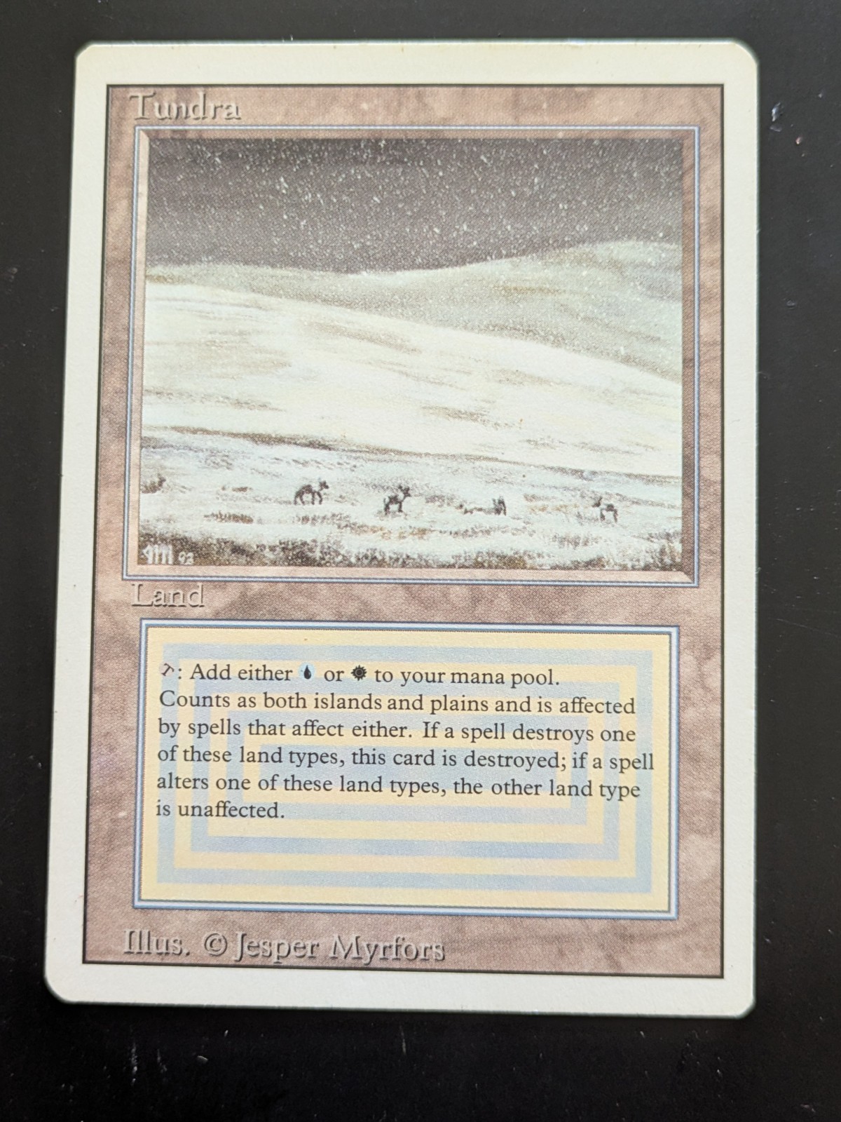 MTG Tundra Revised Edition - See picts for condition