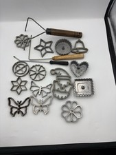 Vintage aluminum rosette cookie irons Scandi ...