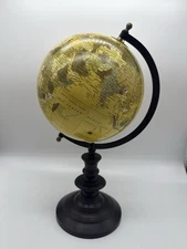 Pier 1 Imports World Globe w/Vintage look 15.5" Desktop Rotating World Globe