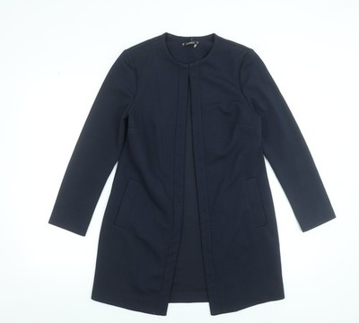 Dunnes Stores Damen marineblau mittellanger offener Mantel Größe 8