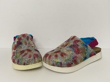 Steve Madden JSLANG Girls Rhinestone Slingback Platform Slip-On Shoes Sz 3
