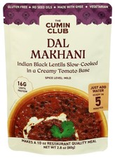 (Pack of 6) The Cumin Club Dal Makhani Indian Entree Prepared Dish 2.8 Oz