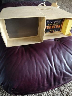1977 Vintage Fisher Price Movie Viewer Theater - Power Tested-Tape Damaged
