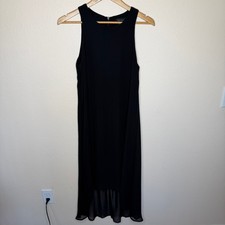 Karen Kane Black Sleeveless Layered Lined Dress Small