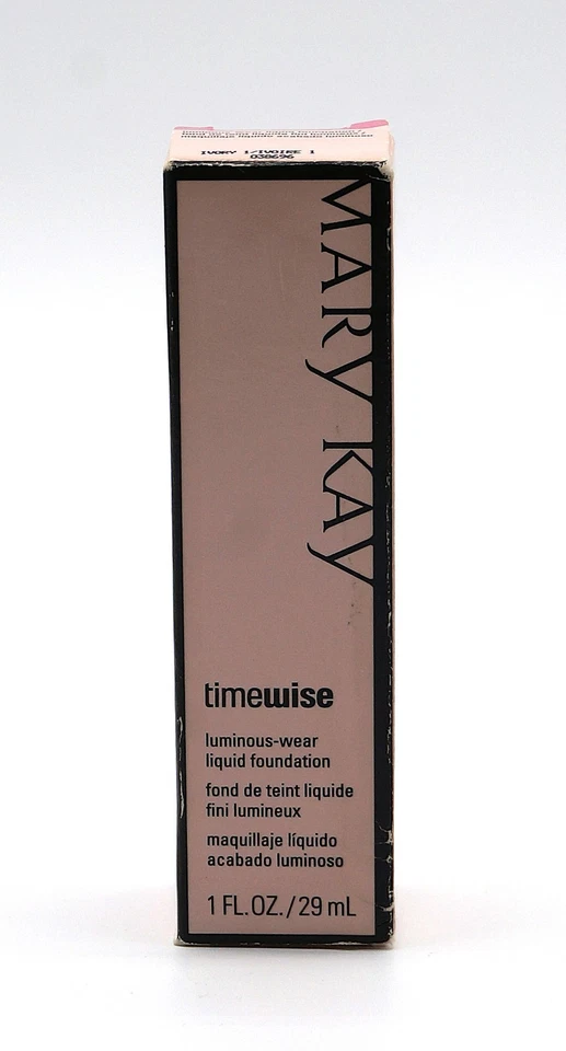 ⭐ Mary Kay TimeWise Luminous Wear Liquid Foundation Ivory 1 – 038696 New in Box - Image 3 of 4