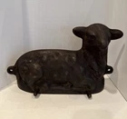 Vintage Griswold Cast Iron Lamb Baking Mold Front Only