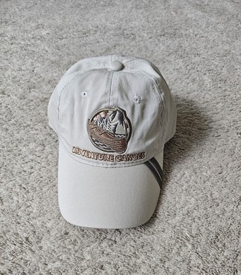 Adventure Canoe Strapback Hat Unisex Adjustable Beige Outdoors Hiking Nature