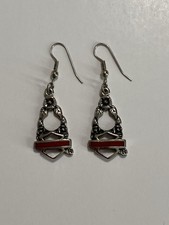 Vintage Harley Davidson Earrings 70s Silver T...