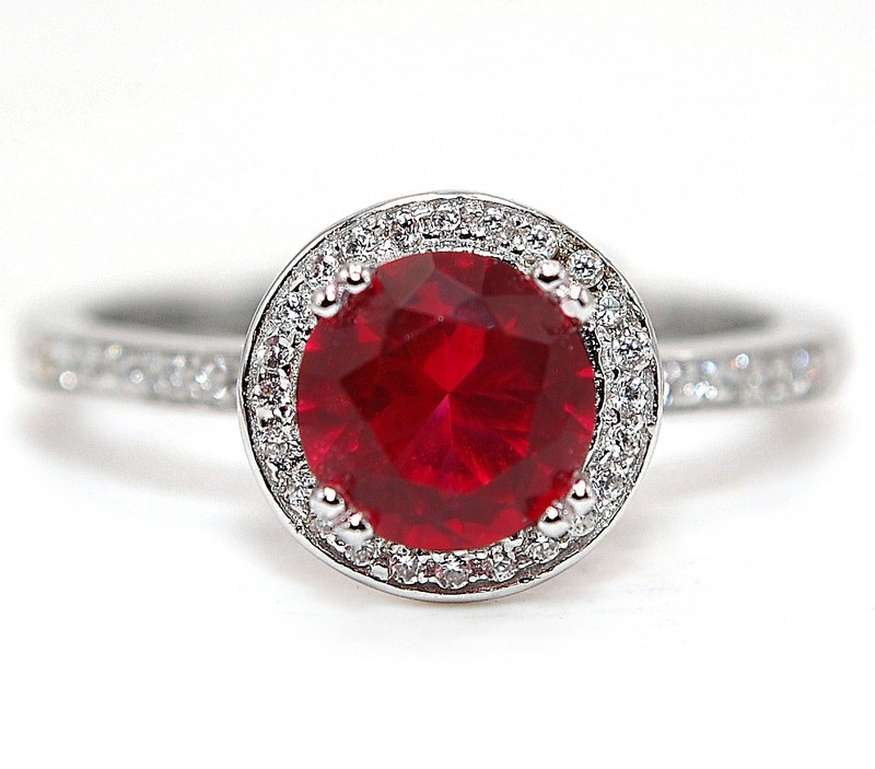 1CT Heat Treated Rubellite Tourmaline 925 Sterling Silver Ring Sz 8 NF1-7