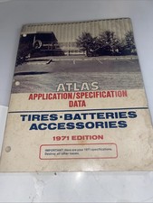 1971 Atlas Tire,Battery,Accessory catalog Service Station parts 1960-70s