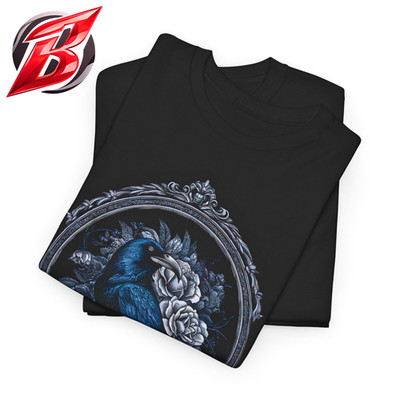 Nevermore Raven Shirt   Gothic Edgar Allan Poe Tee   Raven & Rose - Brand New