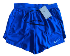 Nike Stride Dri-FIT 5" 2-in-1 Running Shorts Men's Small Blue FN2992-480 NWT 65