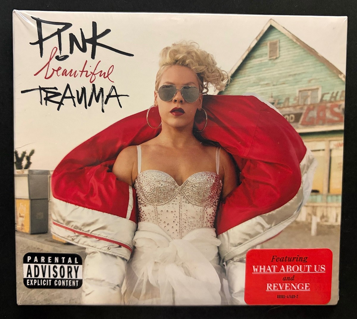 SEALED Pink - Beautiful Trauma CD w/What About Us & Revenge NEW w/hype sticker
