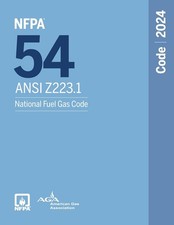 NFPA 54/ANSI Z223.1, National Fuel Gas Code, ...