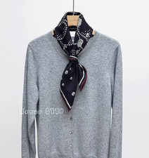 70 cashmere 30 silk Flowing beads double side printed square Wrap shawl 25''