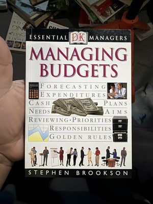 Managing Budgets by Stephen Brookson (2000, Trade Paperback)