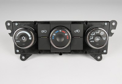 Heating and Air Conditioning Control Panel with Rear Window Defogger Switch