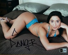 Abella Danger Signed 8x10 Photo Sexy Hot Beckett Witness COA Autograph