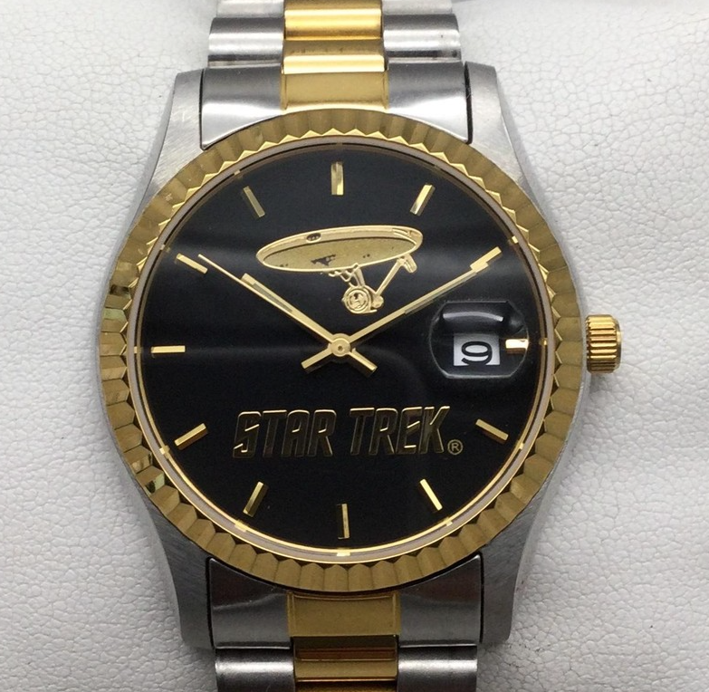 CRUISING RANGER 置時計 1周年記念 Star Trek Bradford Exchange Watch Mens 37mm Two Tone Date New