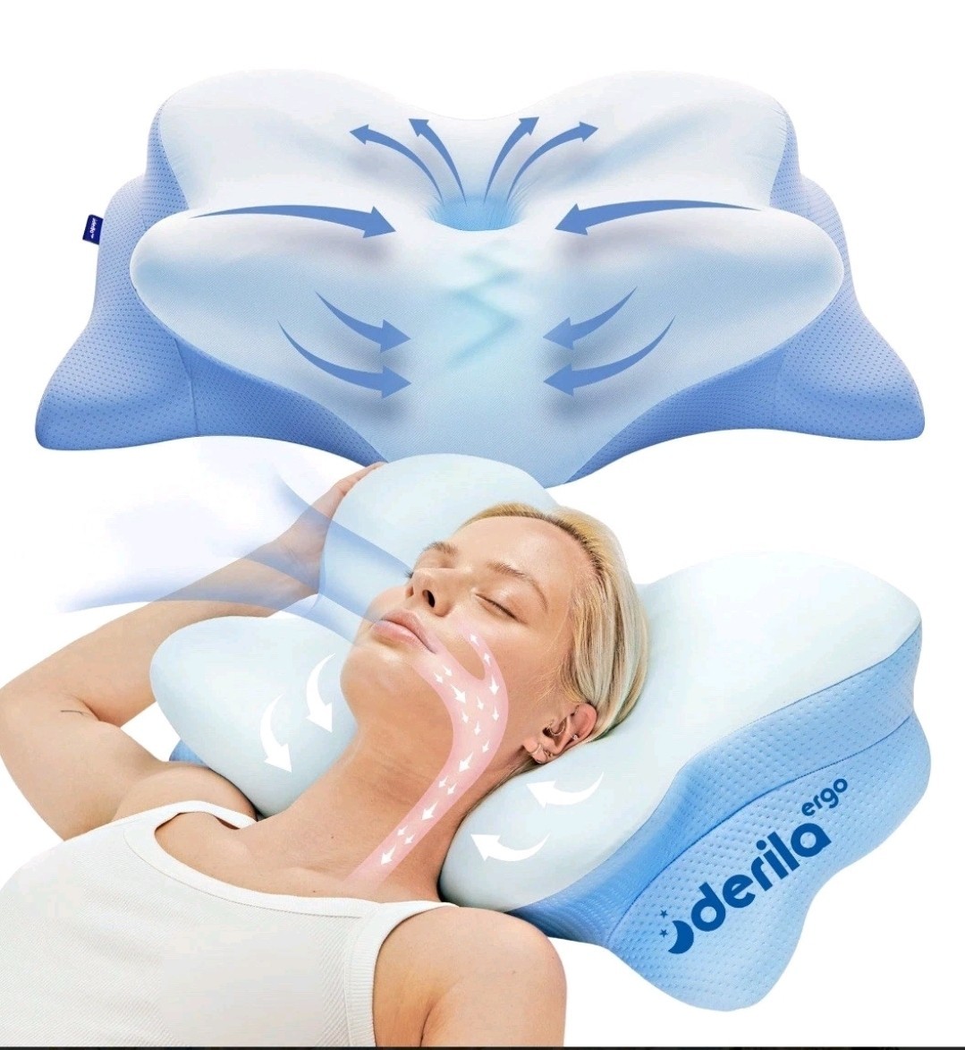 Derila Ergo Pillow Standard Memory Foam NEW Ergo Edition  FREE SHIPPING 