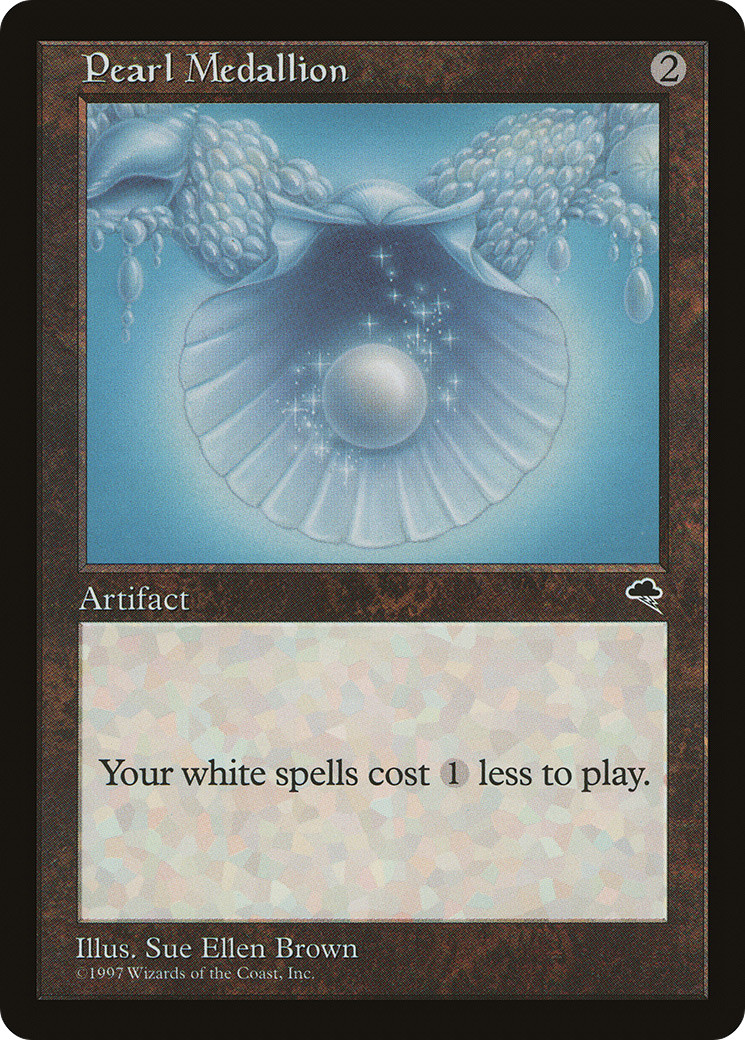 Pearl Medallion #300 (HP) Tempest TMP Magic MTG