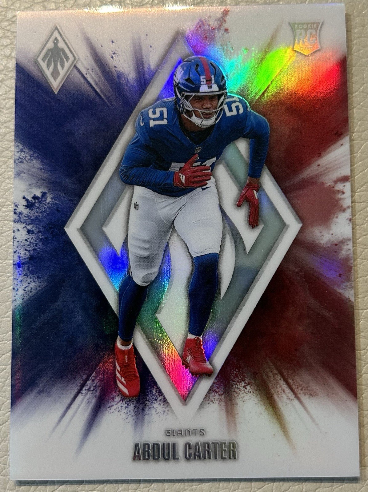 2025 Panini Phoenix Color Blast Abdul Carter Rookie Case Hit New York Giants #6