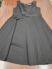 Grace Karin Womens XL Black Sleeveless Dress Fit & Flare Wrap Empire Waist Midi