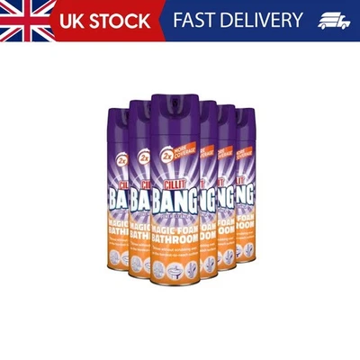 Cillit Bang Magic Foam Bathroom Cleaner, Powerful Active Formula, Brilliant Shin