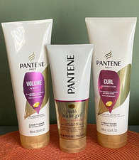 3 Pantene Pro-V Conditioners Curl Perfect/Volume Body/ Wave Gel