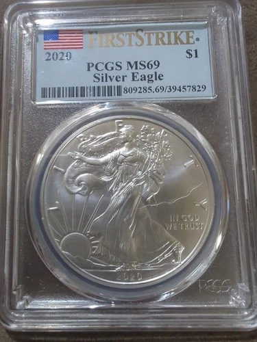 2020 $1 First Strike American Silver Eagle PCGS MS69 *Fast Shipping*