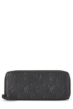 Louis Vuitton Black Monogram Empreinte Clemence Wallet - WGACA