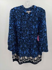 Pre-Owned Banana Republic Navy Size Small Long Sleeve Blouse