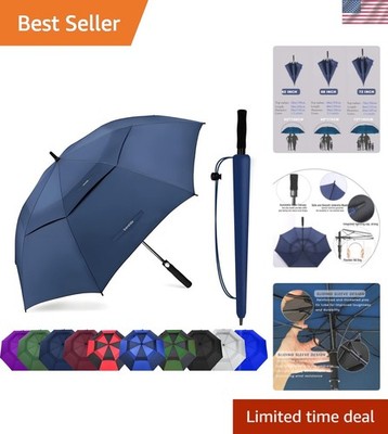 Golf Umbrella Large 54/62/68/72 Inch, Extra Large Oversize Double Canopy Vent...