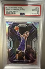 2020-21 Panini Prizm - Tyrese Haliburton #262 Silver Prizm (RC) With Auto Card