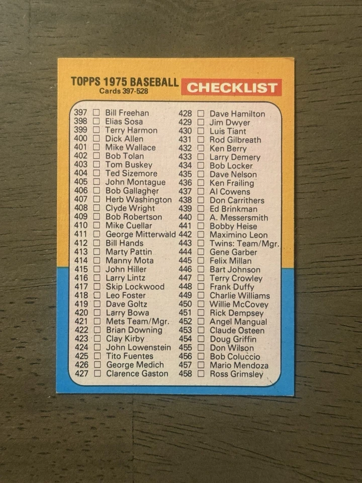 1975 TOPPS MINIS BASEBALL  #401-660 EXNM COMPLETE YOUR SET  FREE SHIPPING - Image 2 of 3