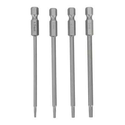 New Practical Screwdriver Bits Hex Shank 1/4 Hex Shank 1.5/2.0/2.5/3.0mm