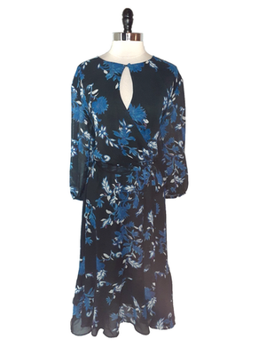 NEW LANE BRYANT Plus Size 4X 26W Faux Wrap Dress Black Blue Floral 3/4 Sleeve | eBay NEW LANE BRYANT Plus Size 4X 26W Faux Wrap Dress Black Blue Floral 3/4 Sleeve | eBay