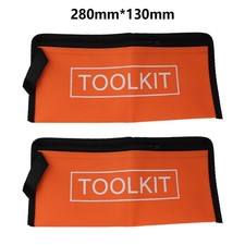 Hardware Toolkits Tool Bag 28*13cm 2PCS Case Pouch Bags Orange Screwdrivers