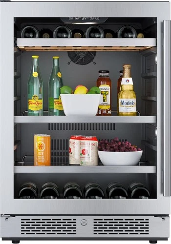 Avallon AWBC242LH 24"W 14 Bottle Capacity and 82 Can Capacity - Stainless Steel - Picture 1 of 12