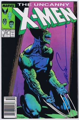 Uncanny X-Men #234 Newsstand NM- Signed w/COA Marc Silvestri 1987 Marvel Comics