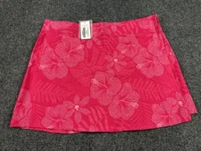 RipSkirt Pink Tropics Skort Skirt Size XL Floral Lightweight Vacation Summer