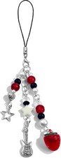 1-4PCS Cute Phone Charms Aesthetic Y2K Cell Red Strawberries