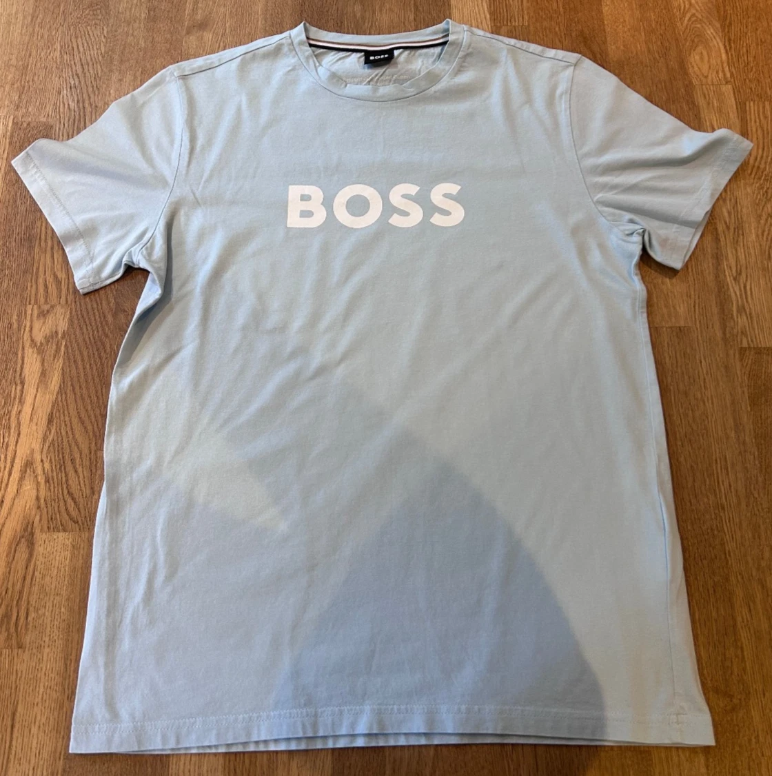 Genuine Boss Hugo Boss Light BLue Sun Protection T-shirt - Size Small - Logo