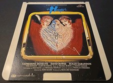 1983 CED VideoDisc The Hunger David Bowie Catherine Deneuve Susan Sarandon OOP