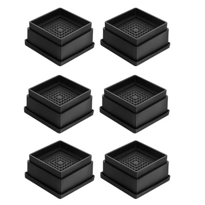 6Pcs Adjustable Bed Furniture Risers Bed Lifters Height Enhancement Block