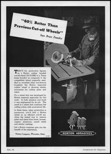 1941 Texas Brass Foundry Photo Norton Co. Worcester Mass Cut Off Wheels Print Ad