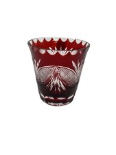 Bicchiere in vetro taglio rosso Edo Kiriko vetro cristallo tradizionale...