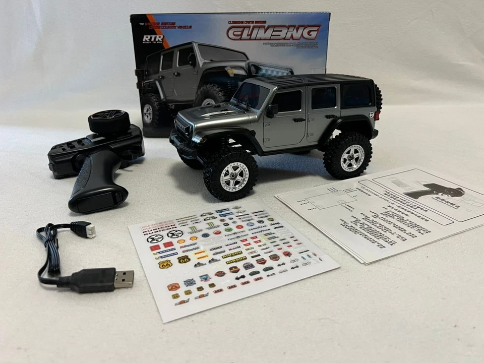 Camión Rock Crawler 4x4 RC 1:18 - Luces LED, 40 minutos de ejecución, control remoto de 100 m Foto 3 de 4