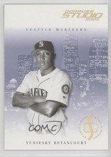2005 Donruss Studio Proofs Gold 10/25 Yuniesky Betancourt #191 Auto 0f8